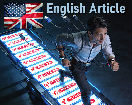 The Digital Treadmill: We  Update Ourselves to Death