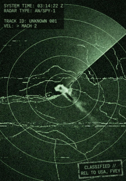 UAP on military radar – AI-generated